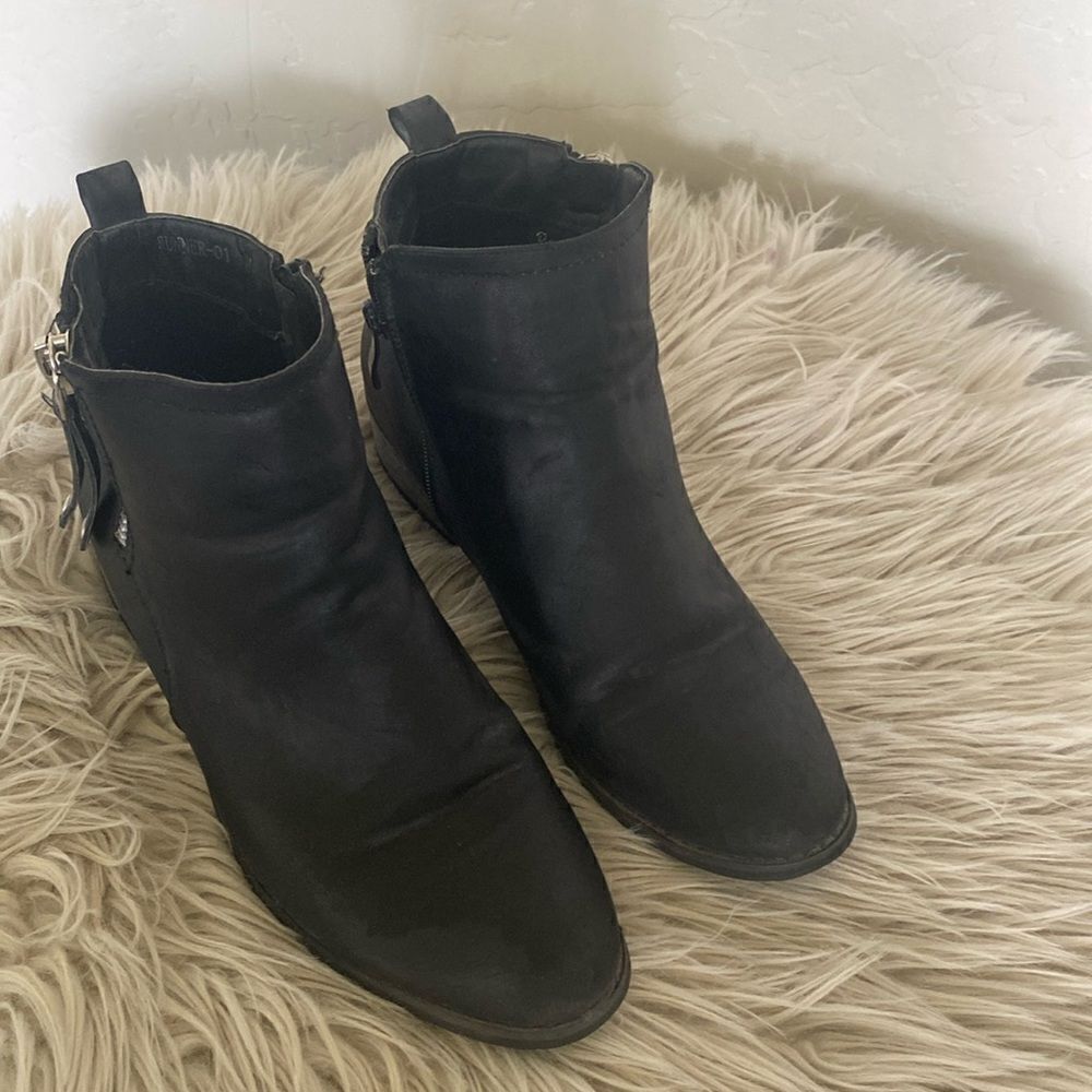Black ankle boots